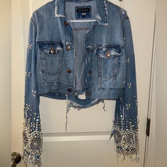 Calechie Custom Denim jewel jacket - Picture 4 of 6
